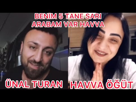 ÜNAL TURAN HAVVA ÖĞÜT CANLI YAYIN - BENİM 5 TANE SARI ARABAM VAR