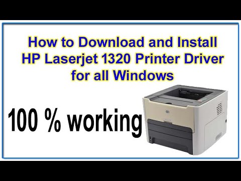 How to Download and Install HP Laserjet 1320 printer Driver for all Windows || 100% working