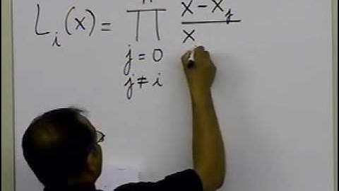 Chapter 05.04: Lesson: Lagrangian Interpolation - Theory