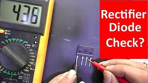 How to Test a Bridge Rectifier Diode with a Digital Multimeter very EASILY