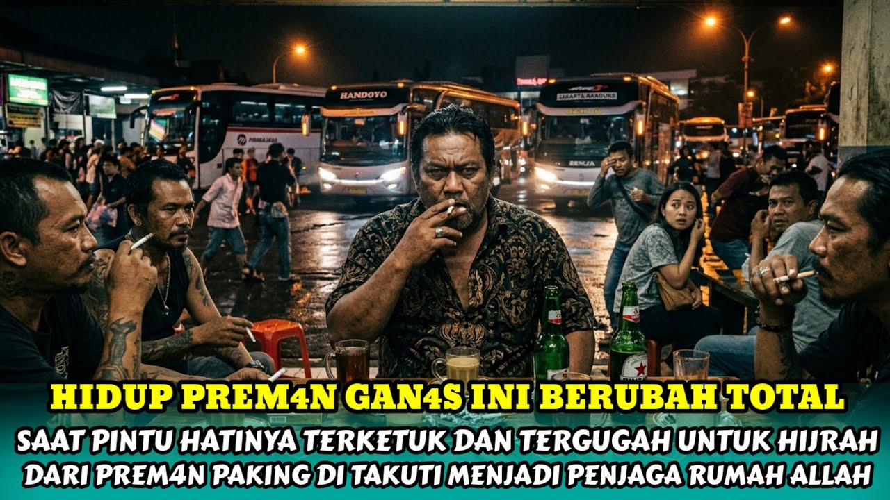 KISAH HIJRAHNYA PREM4N GAN4S, DARI PENGUASA DUNIA GELAP MENJADI PENJAGA RUMAH ALLAH. BIKIN HARU.