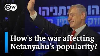 Has the war changed Netanyahu's declining popularity following months of protests? | DW News