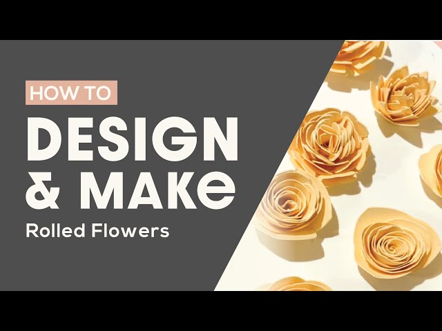 How To Make 3D Rolled Paper Flowers With Cricut - DeAnn Creates