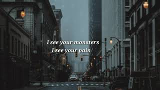 MONSTER - Cover by Alex D & Annie ( lyrics ) #iseeyourmonsters #youtubvideo #lirycvideo