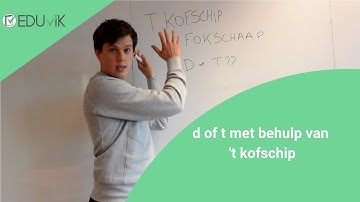 D of T verleden tijd en voltooid deelwoord (t kofschip - 