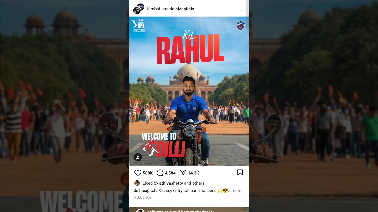 Delhi capitals IPL 2025 KL RAHUL whatsapp status 