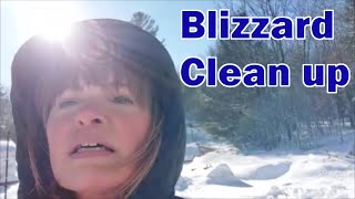 Recent blizzard clean up with the Mahindra 2638 snowblower.