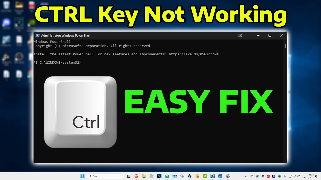 How to Fix Left CTRL Key not Working in Windows 11 - YouTube