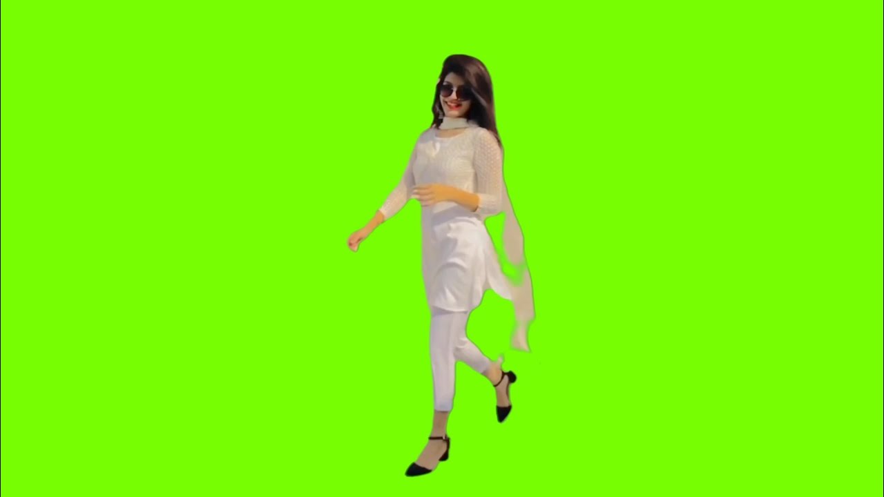 Beautiful Girl Green Screen Slow Motion||Comedy||vfx effects - YouTube