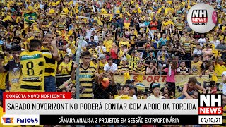 Novorizontino contará com o apoio da torcida no jogo de sábado 07/10/21