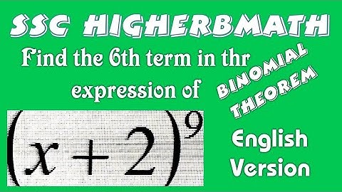 Binomial theorem.English Version.ssc.nine ten.Higher math.chapter 10.