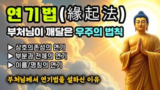 연기법 부처님이 깨달은 우주의 법칙. 불교의 핵심 진리. 상호의존성. 부분과 전체. 이름과 명칭.
