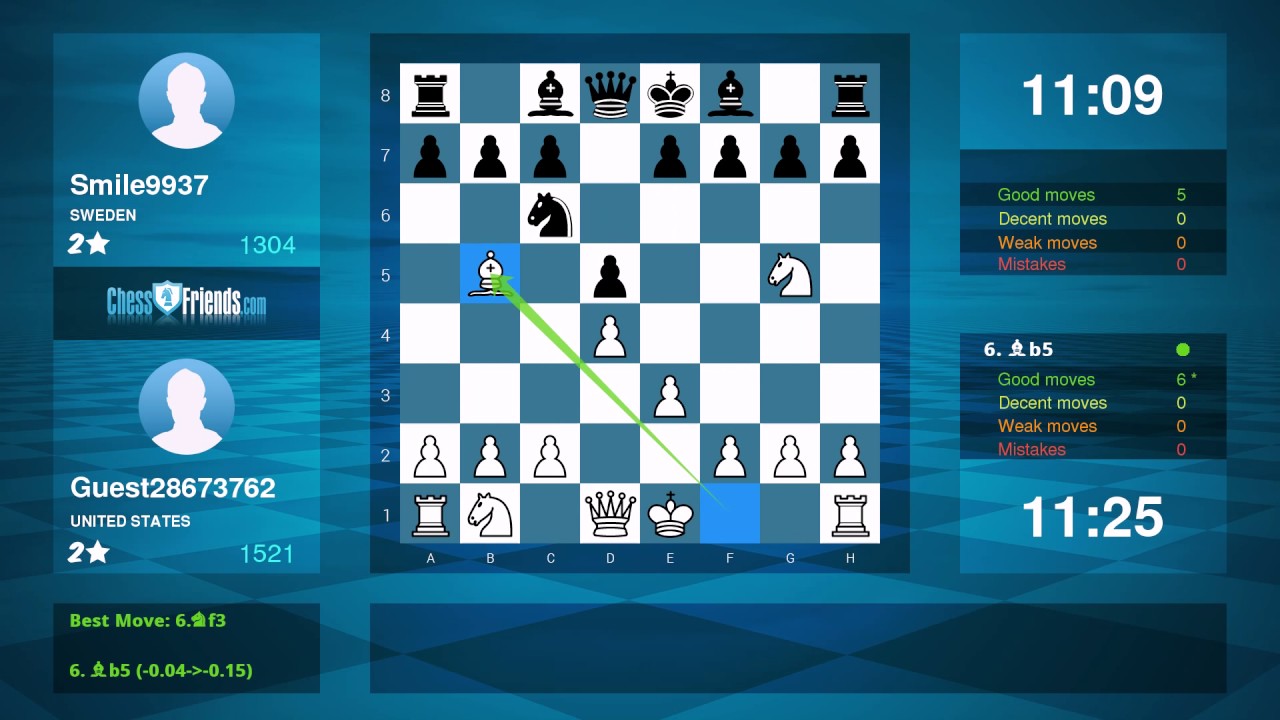 Chess Game Analysis: Guest28673762 - Smile9937 : 1-0 (By ChessFriends.com)
