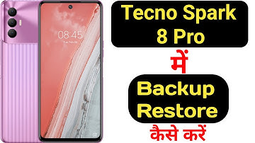 How to backup and restore data in Tecno Spark 8 Pro || Tecno Spark 8 Pro data backup aur restore ||