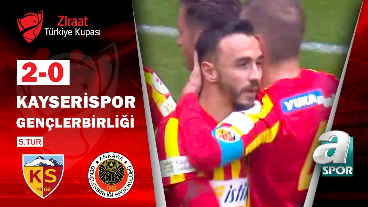 2022-2023 T. Kupası KAYSERİSPOR - GENÇLERBİRLİĞİ 2-0 Maç Özeti