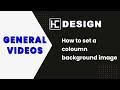 How to set a coloumn background image