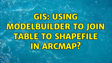 GIS: Using ModelBuilder to join table to shapefile in ArcMap?