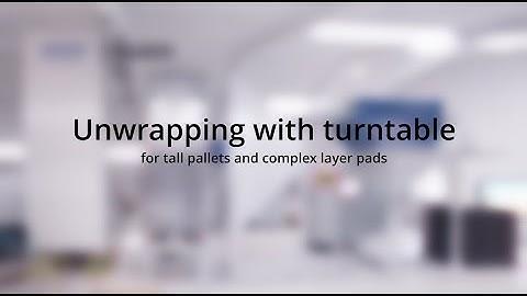 VARO Unwrapper Core XL - Full unwrapping of tall pallet