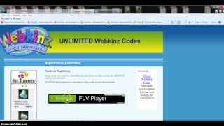 Webkinz Code Generator