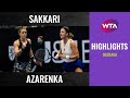Maria Sakkari vs. Victoria Azarenka | 2020 Ostrava semifinal | WTA Highlights