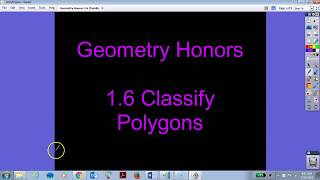 1.6 Classify Polygons