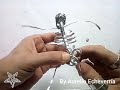 Como hacer una calavera con latas de aluminio.