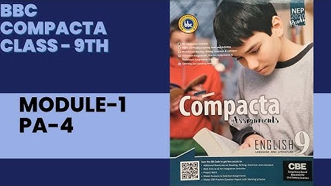 BBC Class 9 Module -1|PA-4 Solved and Explained