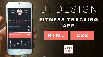 Mobile App  UI Design Tutorial - Fitness Tracking App | HTML CSS Speed Coding with Source Code