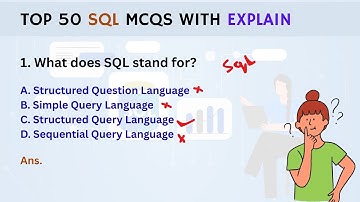 Top 50 SQL MCQ for Interview & Exam Prep | MySQL Multiple Choice Questions with Answers