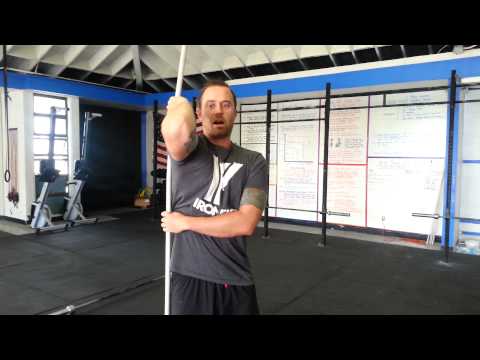 Front Rack Mobility: External Rotation with PVC Pipe