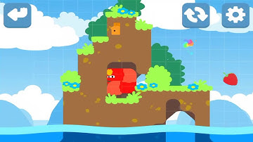 Snakebird Level 2 Walkthrough