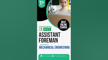 NCL Assistant Foreman Mechanical Best Online Course.#nclforeman #nclmechanical #govtjobs #exam