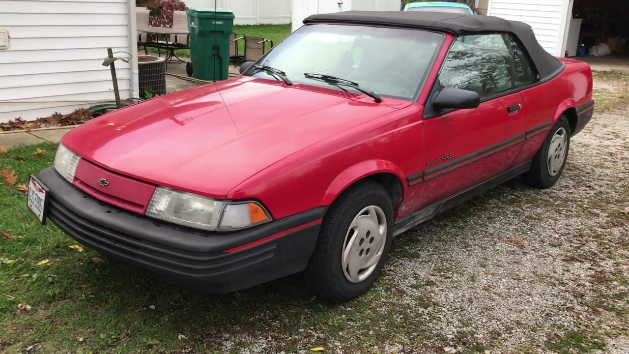1992 Cavalier convertible for sale walk around - YouTube