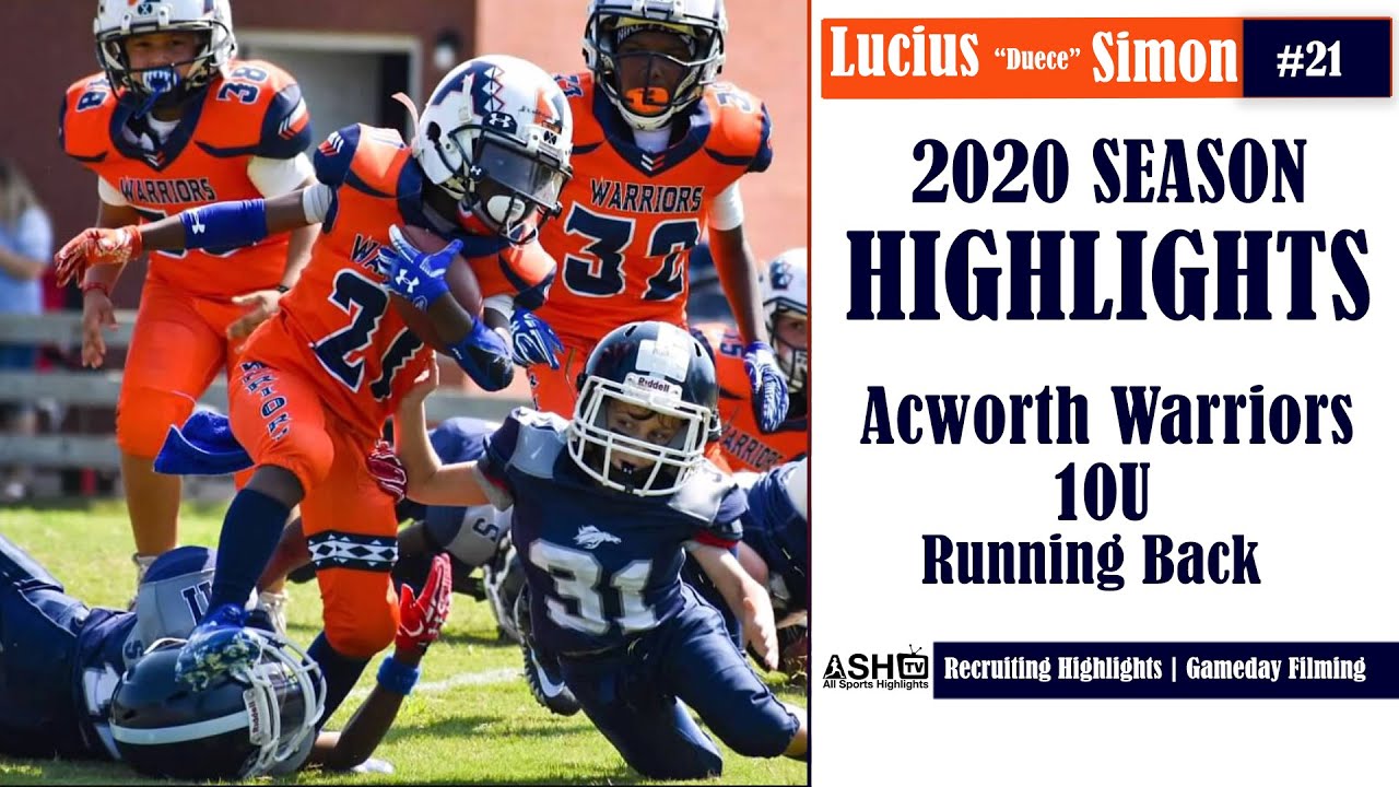 Acworth Warriors Duece 10U Youth Football Highlight YouTube