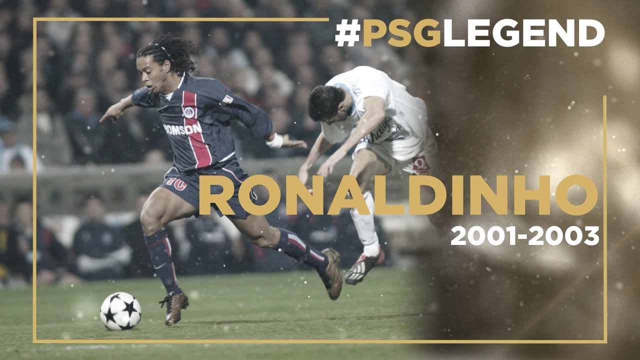 football score #PSGLEGEND : RONALDINHO