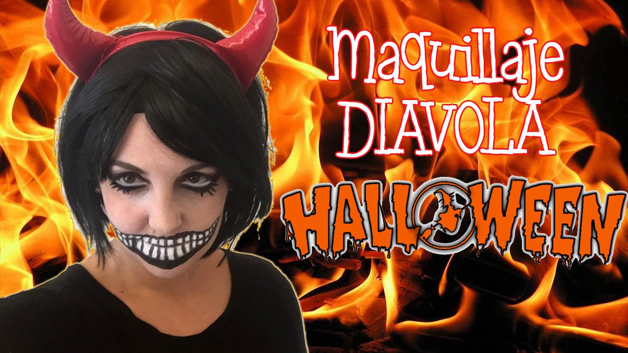 Maquillaje de HALLOWEEN * DIABLESA manualidades de animales