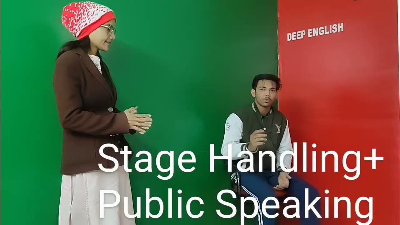 stage Handling+ public speaking in English@deepenglishjaipur9006 - YouTube