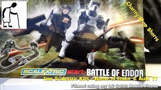 Charity Shop Shorts - Two Scalextric Kits - Battle of Endor & Audi TT