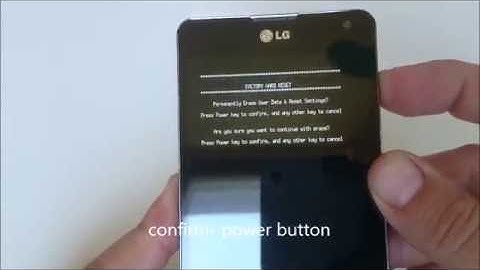 LG e975 factory reset