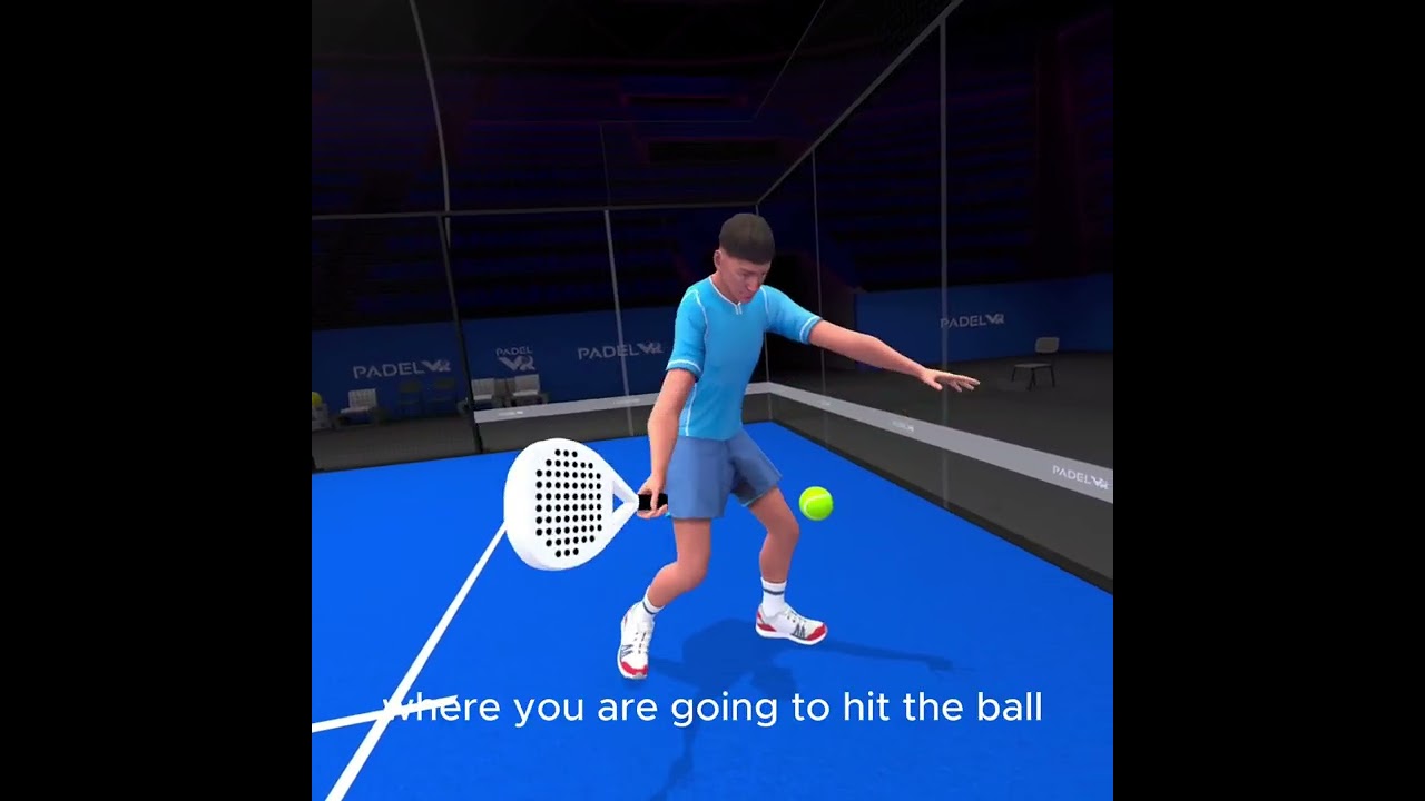 PADEL FORE HAND - LESSON 1 DRILL  (ENG SUB) - PADELVR TRAINING