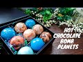 Hot Chocolate Bomb Planets | Three part chocolate mold tutorial