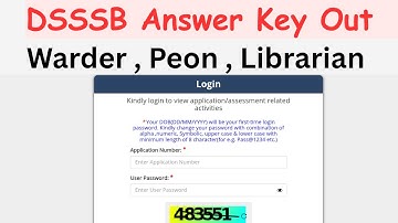 Answer Key Out | Warder , Dak Peon || DSSSB |  #dsssb #juniorassistantexam