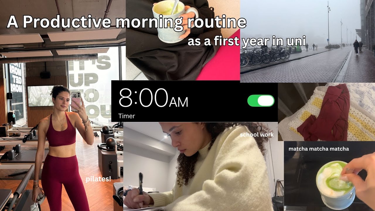8 Hours Routine 8am productive morning routine - YouTube