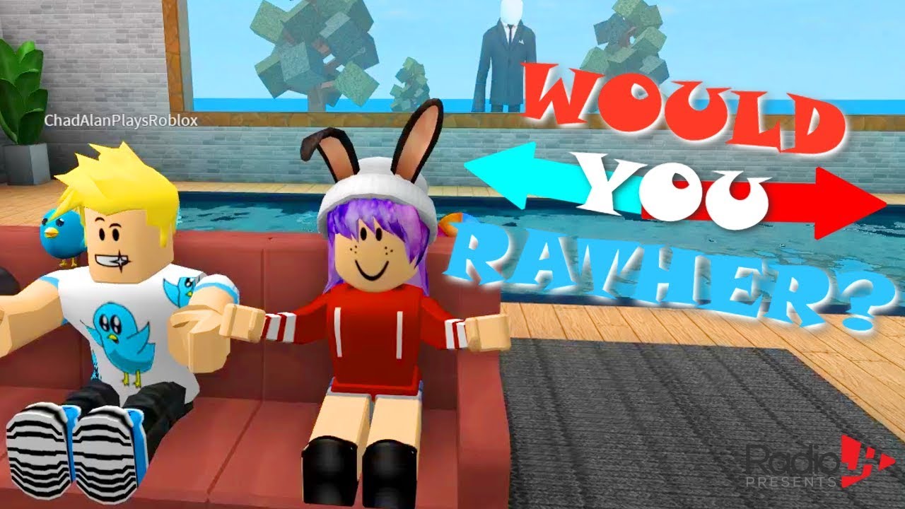 Roblox Would You Rather Radiojh Games Gamer Chad - this or that roblox would you rather with gamer chad