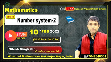Number System -02 || Nilesh Singh Sir || Success Wizard (Nilesh Singh)