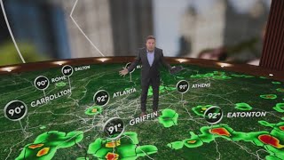 Georgia starting the week hot and humid with risks of rain