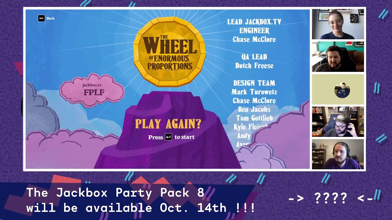 The Jackbox Party Club Plays The Wheel of Enormous Proportions! YouTube