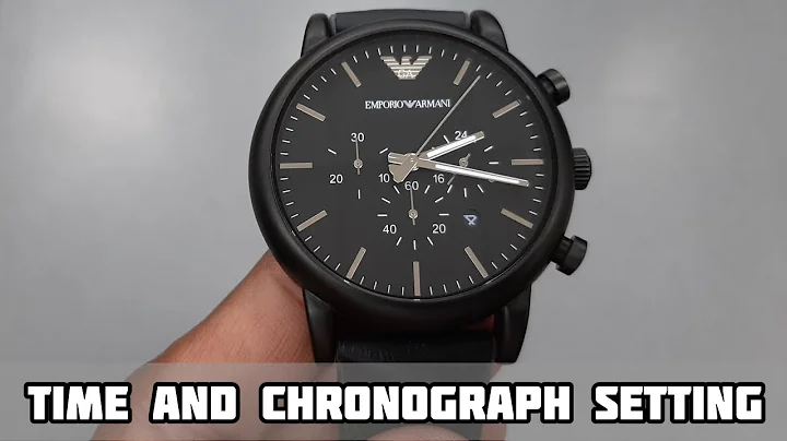 How To Setting Time and Reset Chronograph on EMPORIO ARMANI AR1970 Watch | SolimBD