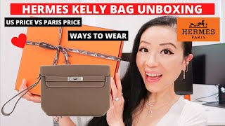 HERMES KELLY DEPECHES 25 UNBOXING WITH PRICE