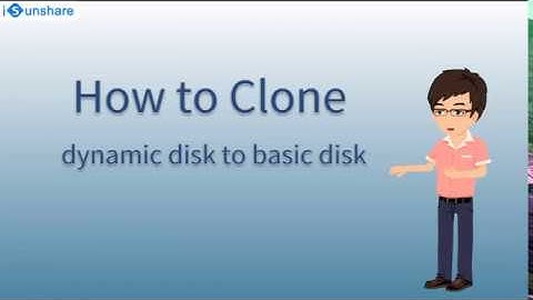 How to Clone Dynamic Disk to Basic Disk with CloneGo